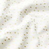 Bomuldsstof Poplin fine prikker – uldhvid/guld,  thumbnail number 2