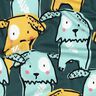 Bomuldsjersey hunde med slappe ører | Poppy Fabrics – mørkegrøn,  thumbnail number 2