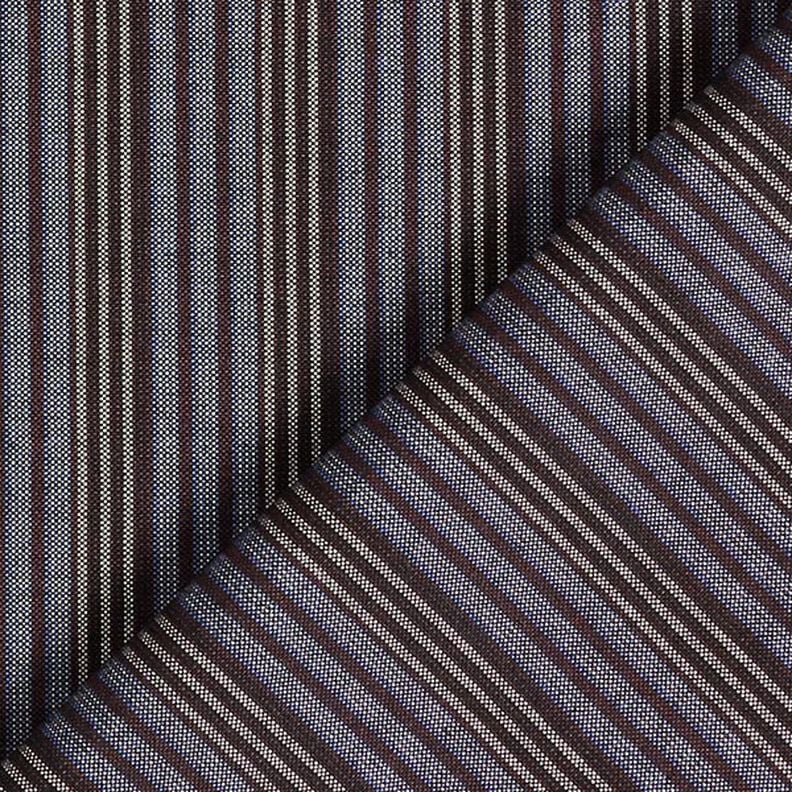 Skjortestof brede og smalle striber – blå/antracit,  image number 4