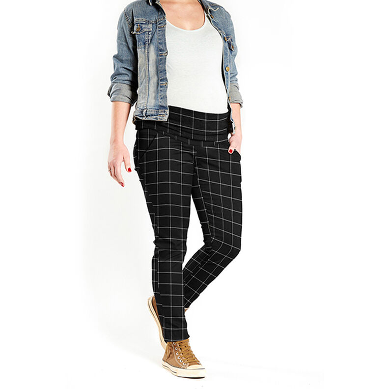 Viskosemiks stretch tern – sort/hvid,  image number 6