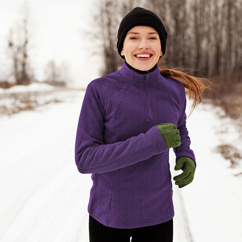 Antipilling fleece – plum,  image number 6