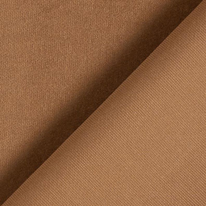 Stretch-fløjl Fincord ensfarvet – mellembrun,  image number 3