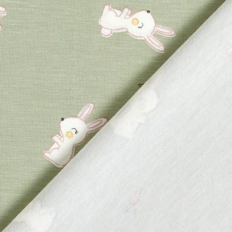 Bambus Bomuldsjersey Kanin og gulerod – greige,  image number 4