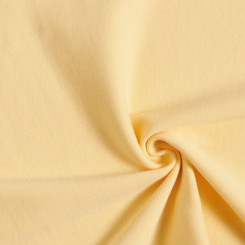 Rib stof ensfarvet – vaniljegul,  image number 1