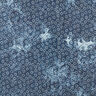 Quiltet stof chambray blomst batik – jeansblå,  thumbnail number 6