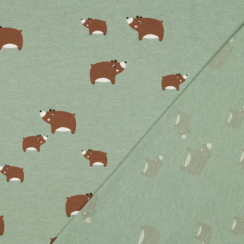 Bomuldsjersey Bj&oslash;rne | Poppy Fabrics &ndash; reed/kastaniebrun,  image number 4