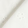 Hulbroderi Blomster med b&oslash;lgede kanter &ndash; hvid,  thumbnail number 4
