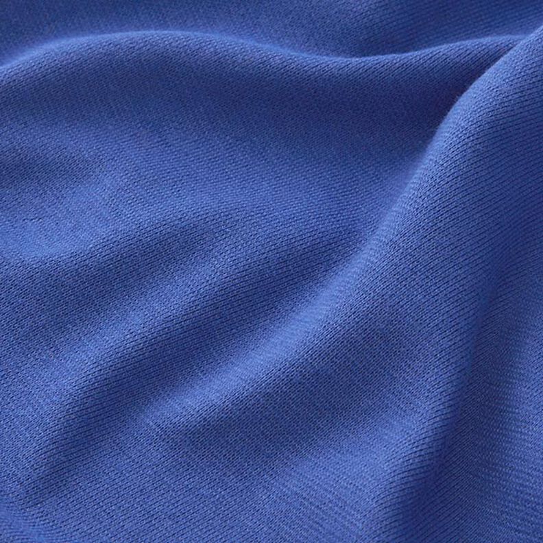 Rib stof ensfarvet – indigo,  image number 4