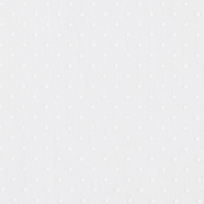 Gardinstof fine prikker 300 cm – hvid,  image number 1