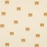 GOTS Bomuldsjersey bjørne | Poppy Fabrics – uldhvid/lysebrun,  thumbnail number 1