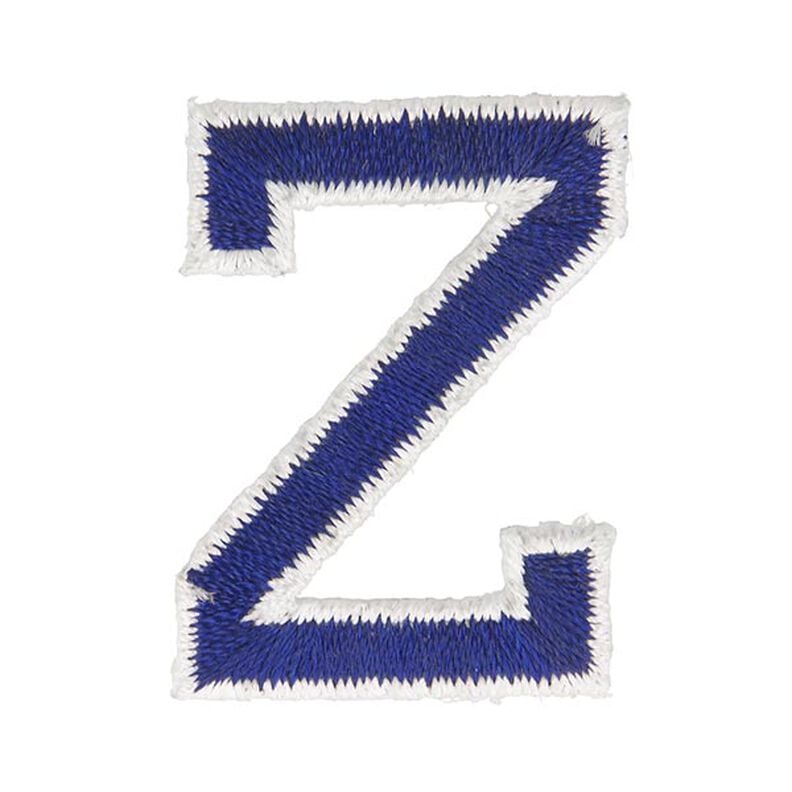 Applikation Bogstav Z [ Højde: 4,6 cm ] – marineblå,  image number 1