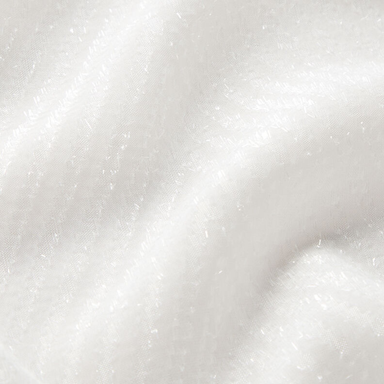 Chiffon zigzag glitter – hvid,  image number 2