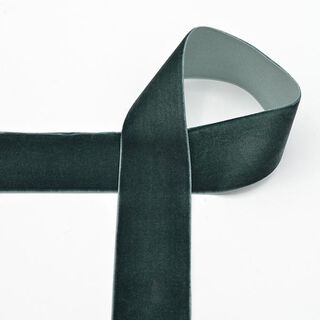 Fløjlsbånd [36 mm] – mørkegrøn, 