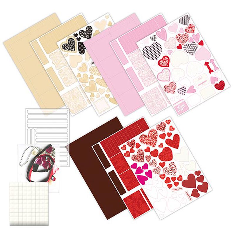 Pop-up-boks-sæt Valentines [ 3Styk ] – rød/pink,  image number 2