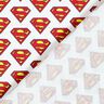 Bomuldspoplin Superman-logo Licensstof | DC Comics – hvid | Reststykke 90cm,  thumbnail number 4