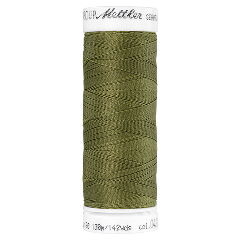 Seraflex sytråd til elastiske sømme (0420) | 130 m | Mettler – olivengrøn,  image number 1