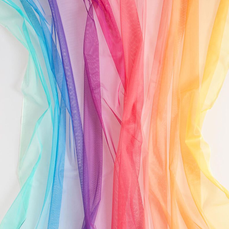 Softmesh Regnbue-forløb – aquablå/intens pink,  image number 6