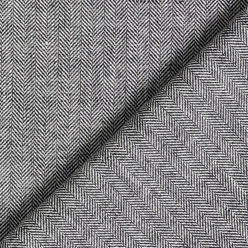 Hør-bomulds-miks sildeben – sort,  image number 4