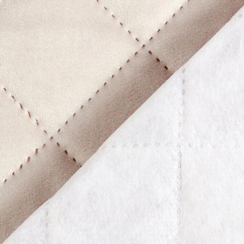 Polsterstof Fløjl Quiltstof – beige,  image number 3