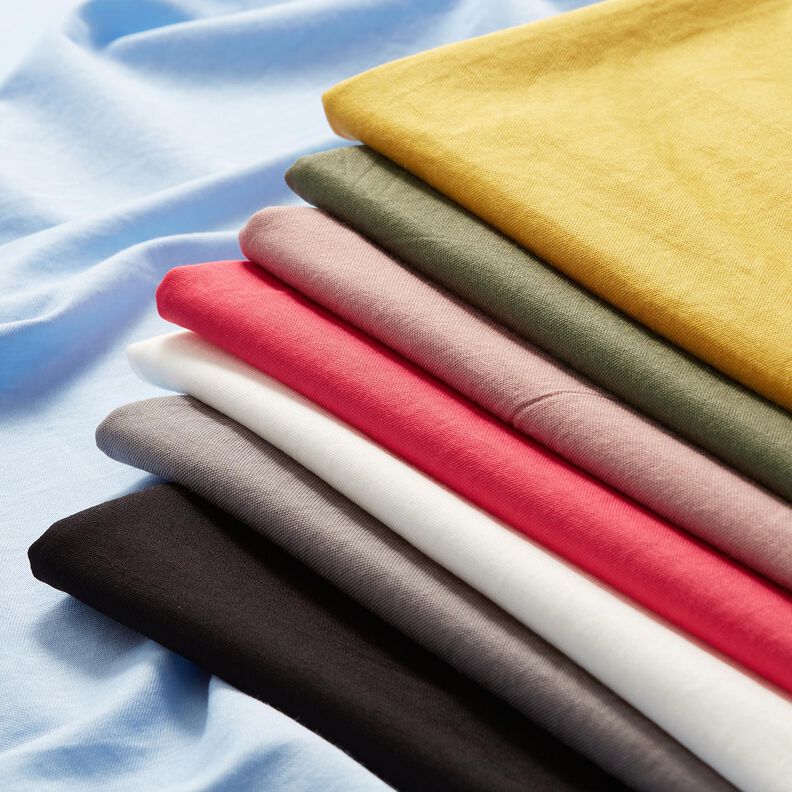 Fin viskoseblanding ensfarvet – chili,  image number 4