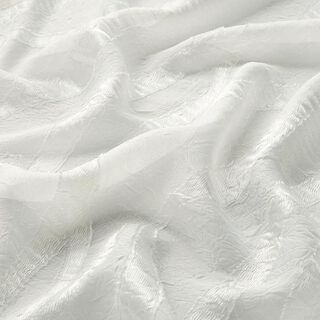 Crinkle chiffon bølgemønster – hvid, 