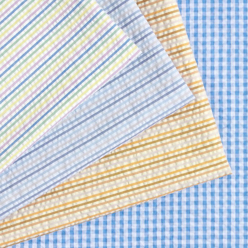 Bæk og bølge Bomuld stribet-mix – blå/hvid,  image number 5