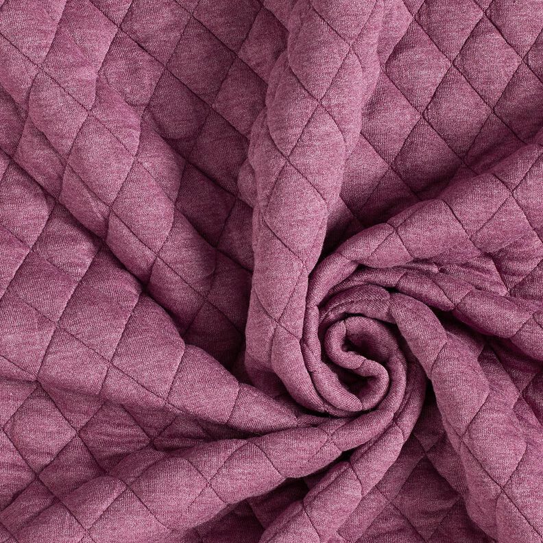 quiltet jersey med diamanter – drue,  image number 3