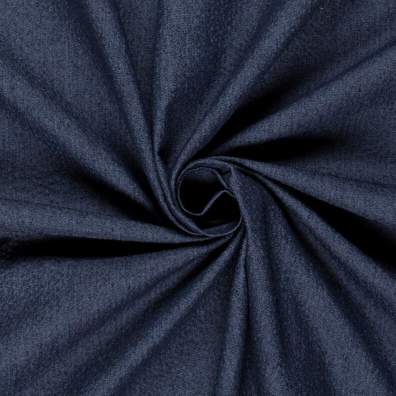 Denim-bomuldsblanding, bæk og bølge – marineblå,  image number 5