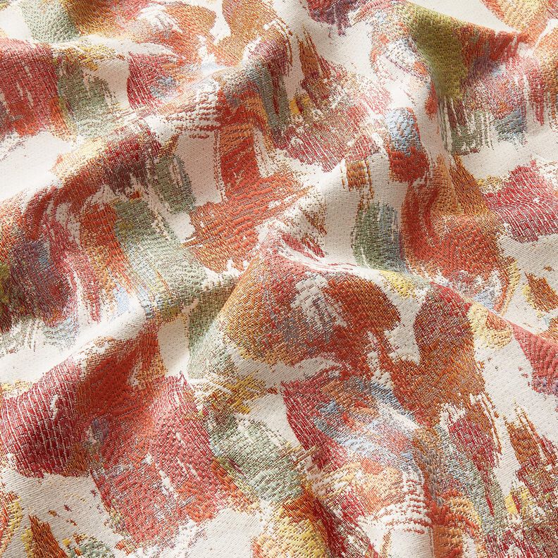 Dekorationsstof Gobelin abstrakt kunst – lysebeige/lyse bær,  image number 2