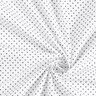 Bomuldspoplin små prikker – hvid/sort,  thumbnail number 5