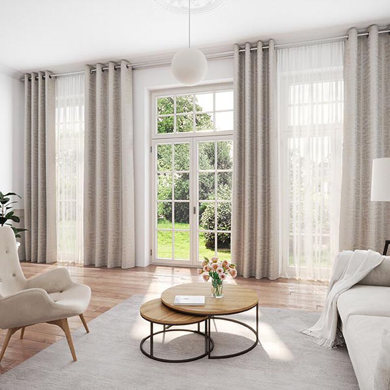 Mørklægningsstof Metallicskær – beige/guld,  image number 7