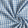 Musselin/Dobbelt-Crincle stof Ternet mønster stort og småt Doubleface – uldhvid/jeansblå,  thumbnail number 3