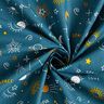 Bomuldsstof Cretonne stjernebilleder – havblå,  thumbnail number 3