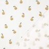 Musselin/Dobbelt-Crincle stof Pære Digitaltryk | Poppy Fabrics – hvid/guloliven,  thumbnail number 4