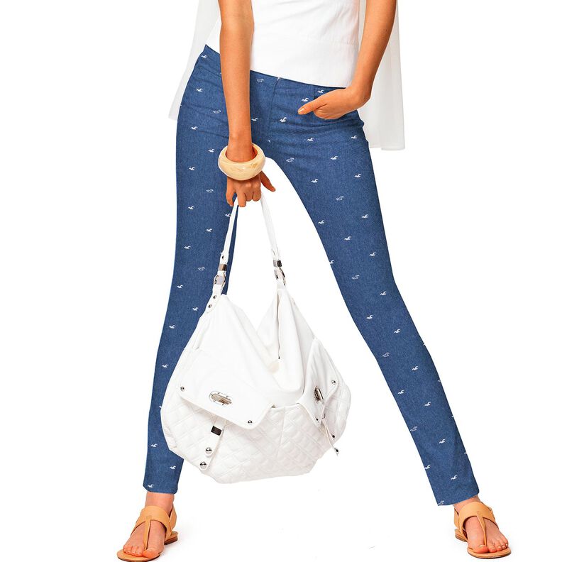 let stretch-jeans måger – jeansblå,  image number 6