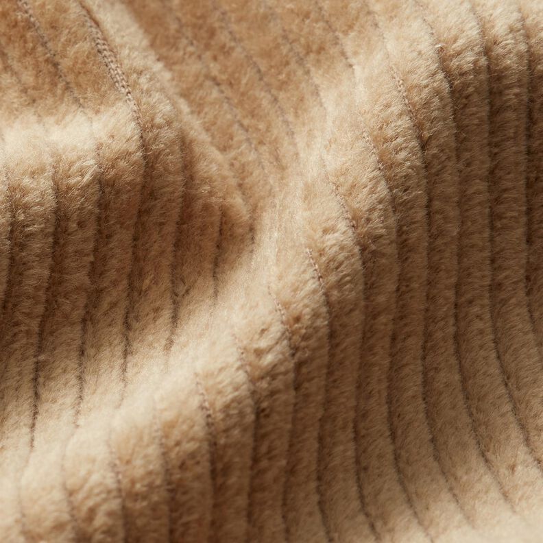 Bred fløjl stretch – beige,  image number 2