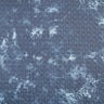 Quiltet stof chambray blomst batik – jeansblå,  thumbnail number 1