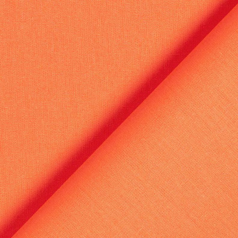 Bomuldspoplin Ensfarvet – orange,  image number 5