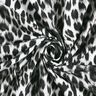 French Terry, børstet sneleopard digitaltryk – sort/hvid,  thumbnail number 3