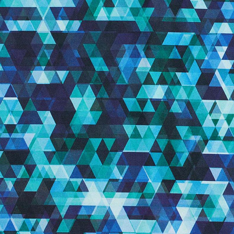Softshell kulørte trekanter Digitaltryk – natblå/azur,  image number 6