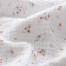 Musselin/Dobbelt-Crincle stof Romantiske blomster – hvid,  thumbnail number 2