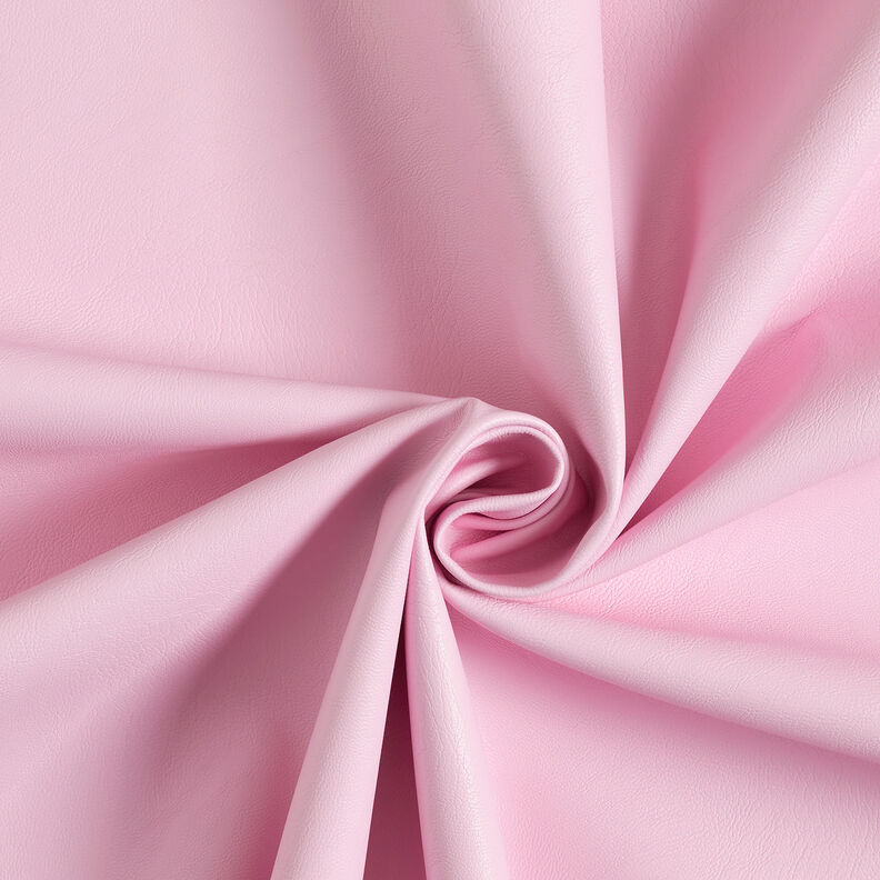 Imiteret skind stretch ensfarvet – rosa,  image number 1