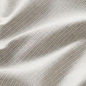 Dekorationsstof kanvas fine striber genanvendt – grå, 