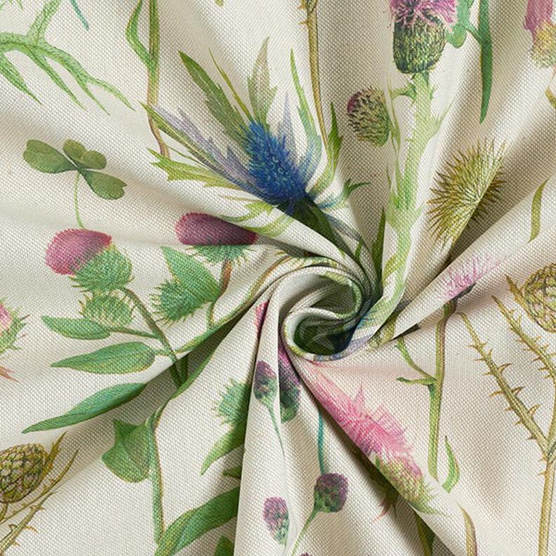 Dekorationsstof Halvpanama Tidsler – pinje/natur,  image number 3