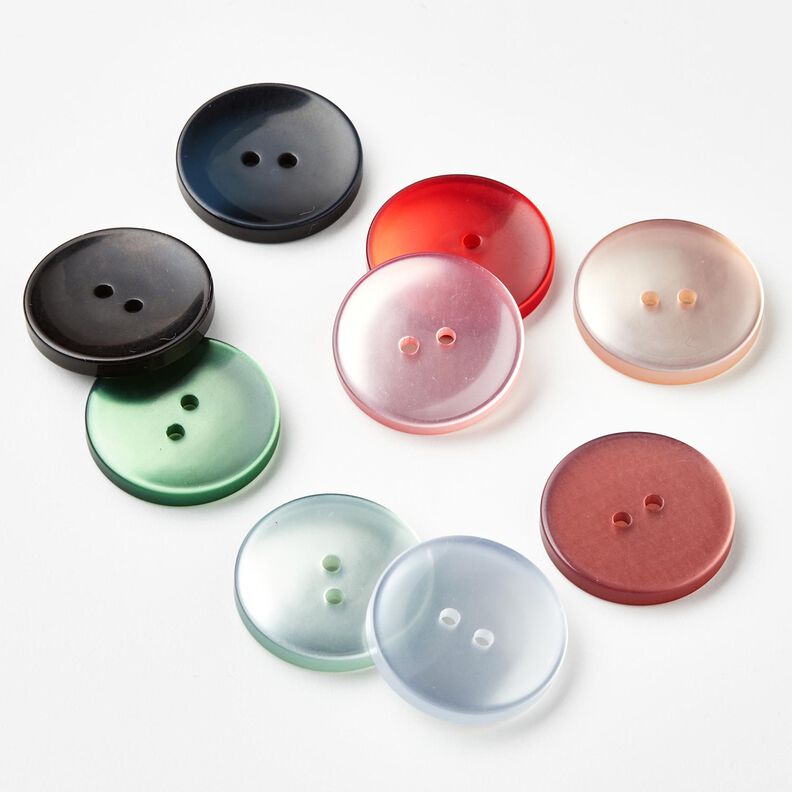 2-hulsknap blank [Ø 25 mm] – sort,  image number 4