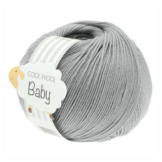 Cool Wool Baby, 50g | Lana Grossa – sølvgrå, 