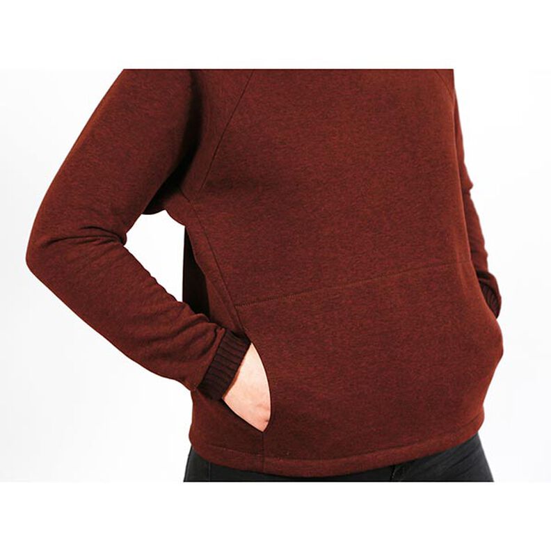 FRAU BETTI Flagermus-sweater med mavelomme og opretstående krave | Studio klippeklar | XS-XXL,  image number 6