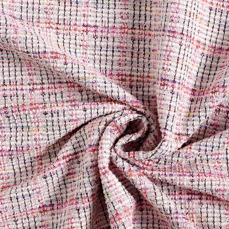 Jacquard jersey glitter-bouclé – rosa,  image number 4