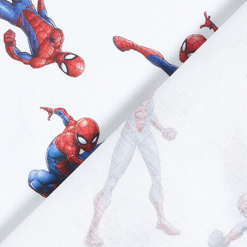 Cretonne Licensstof Spiderman | Marvel – hvid,  image number 4