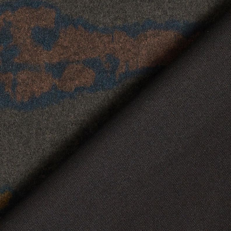 Romanit jersey ru vandlinjer – mørkebrun/sort,  image number 4